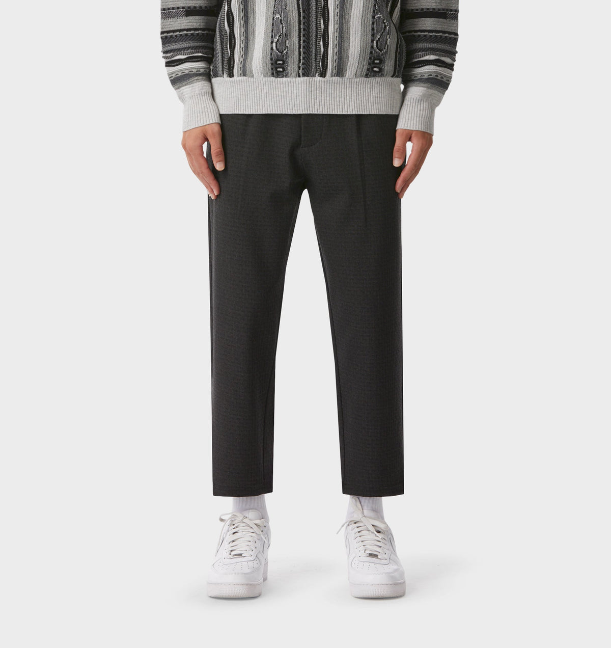 Kobe Pant - Charcoal Basket Check