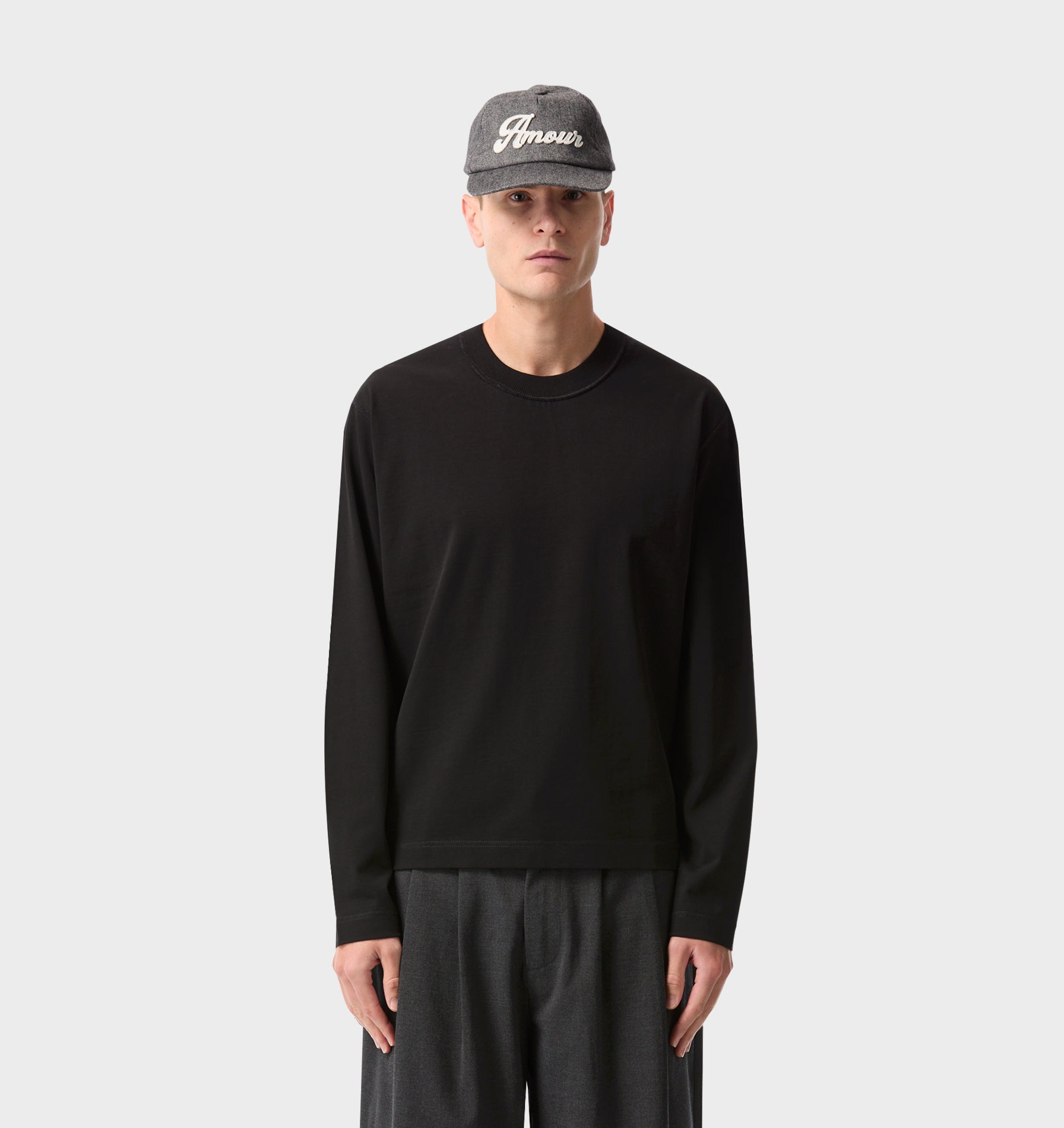 Crop Box LS Tee - Black