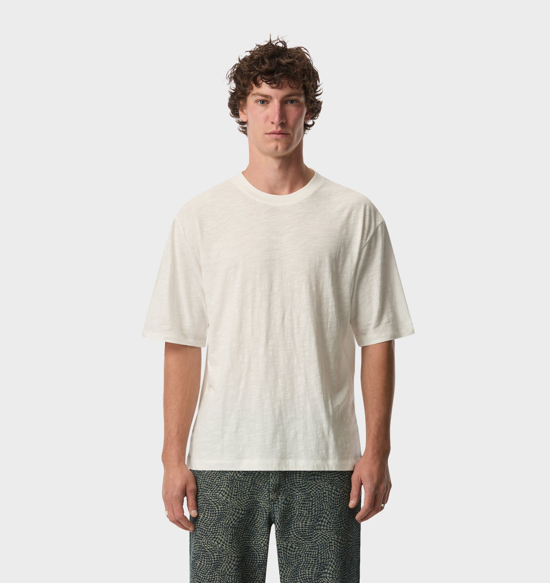 Slub Isaac Tee - White