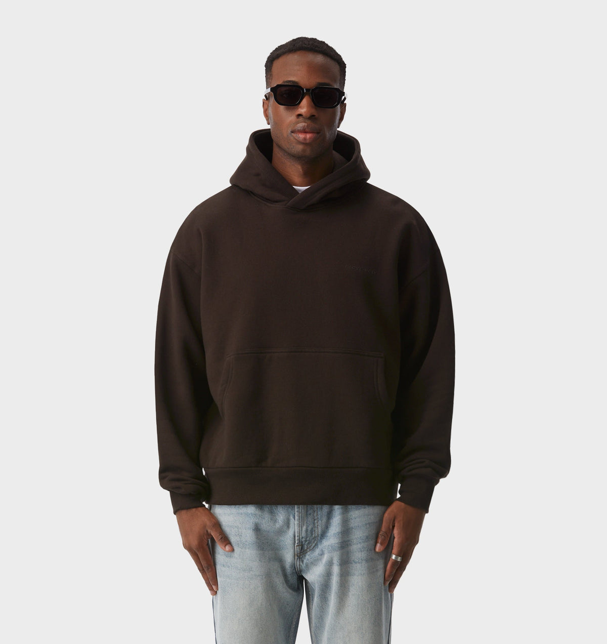 Crop Box Hood - Coffee Bean