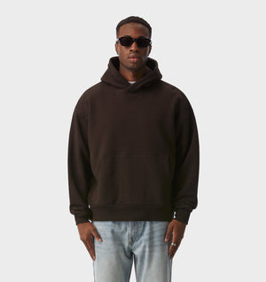 Enzo Cropped Hood - Coffee Bean