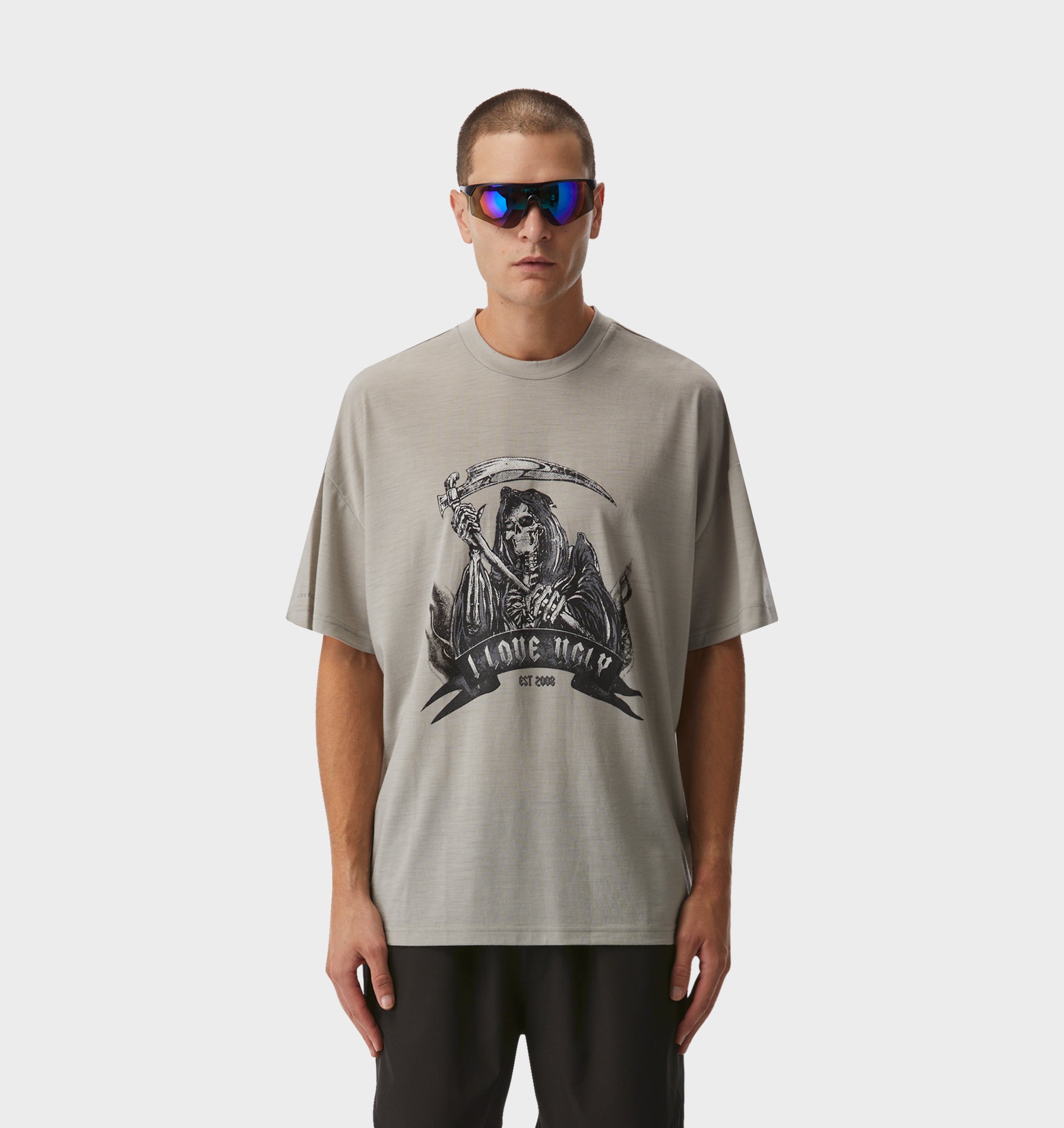 Reaper Merino Active Box Tee - Taupe