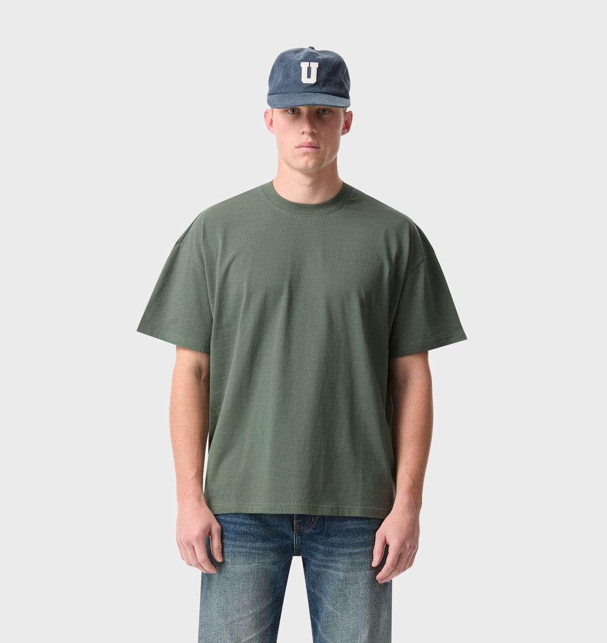 Box Tee 2.0 - Smokey Green