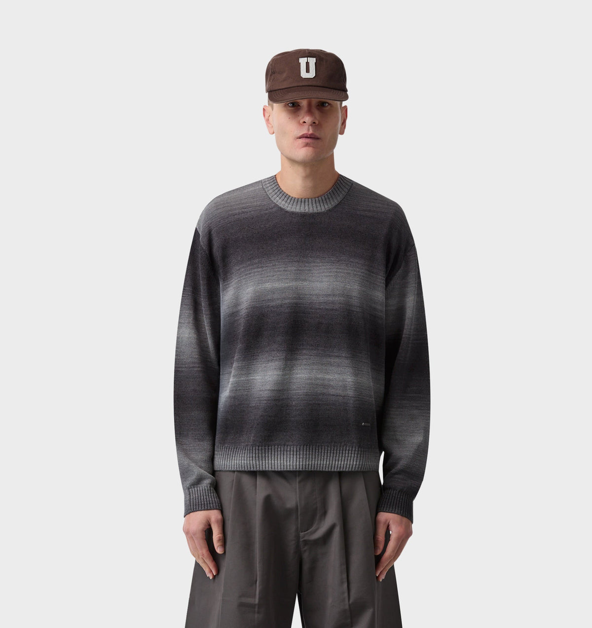 Lightweight Crop Knit Sweater - Gradient