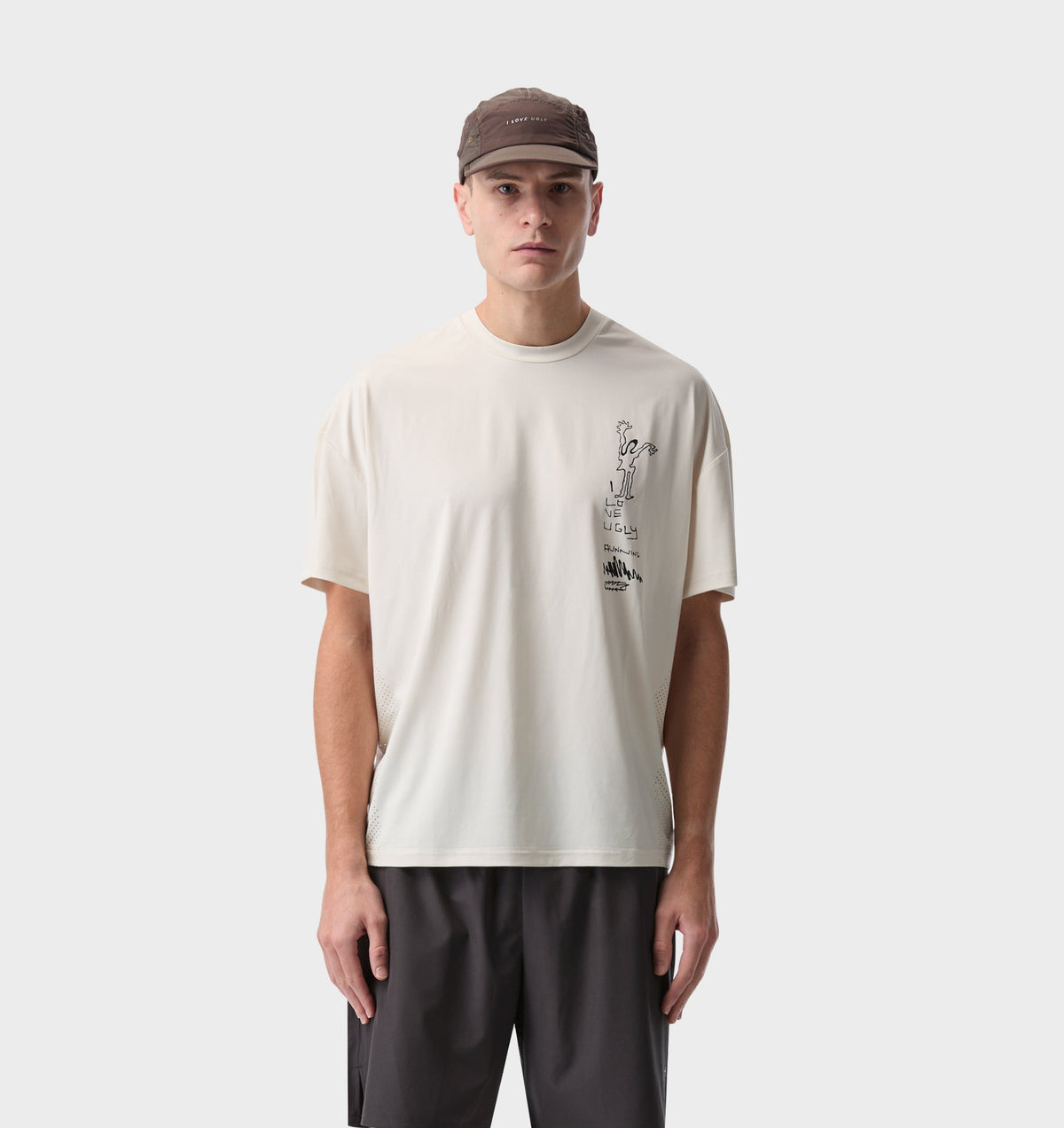 Restrained Active Crop Tee - Off White