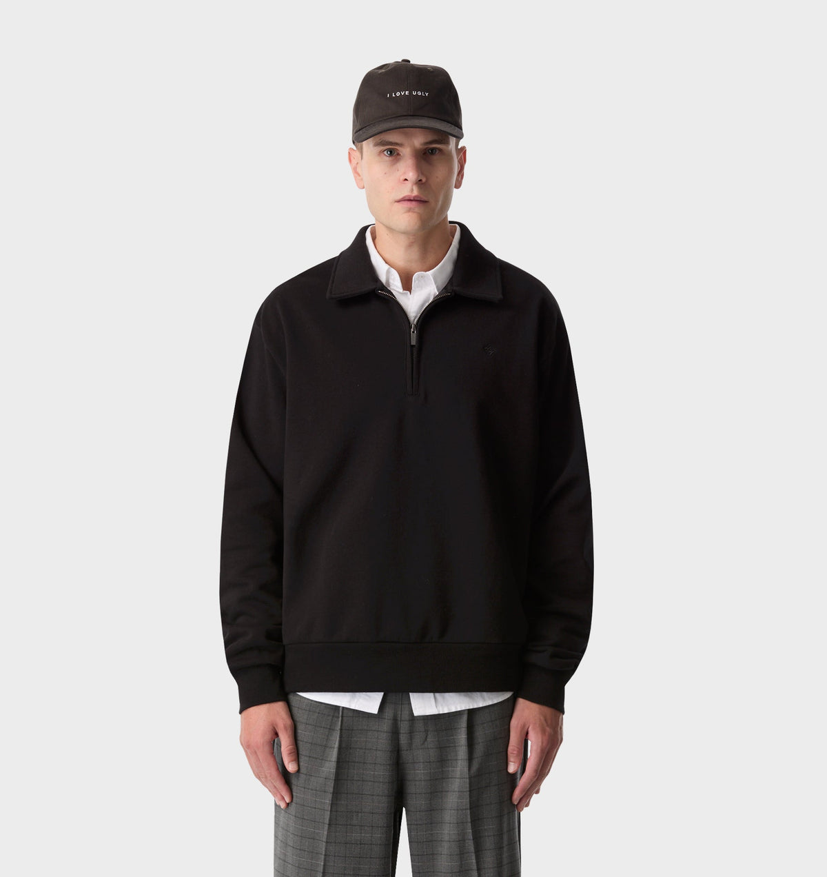 1/2 Zip Pullover - Black
