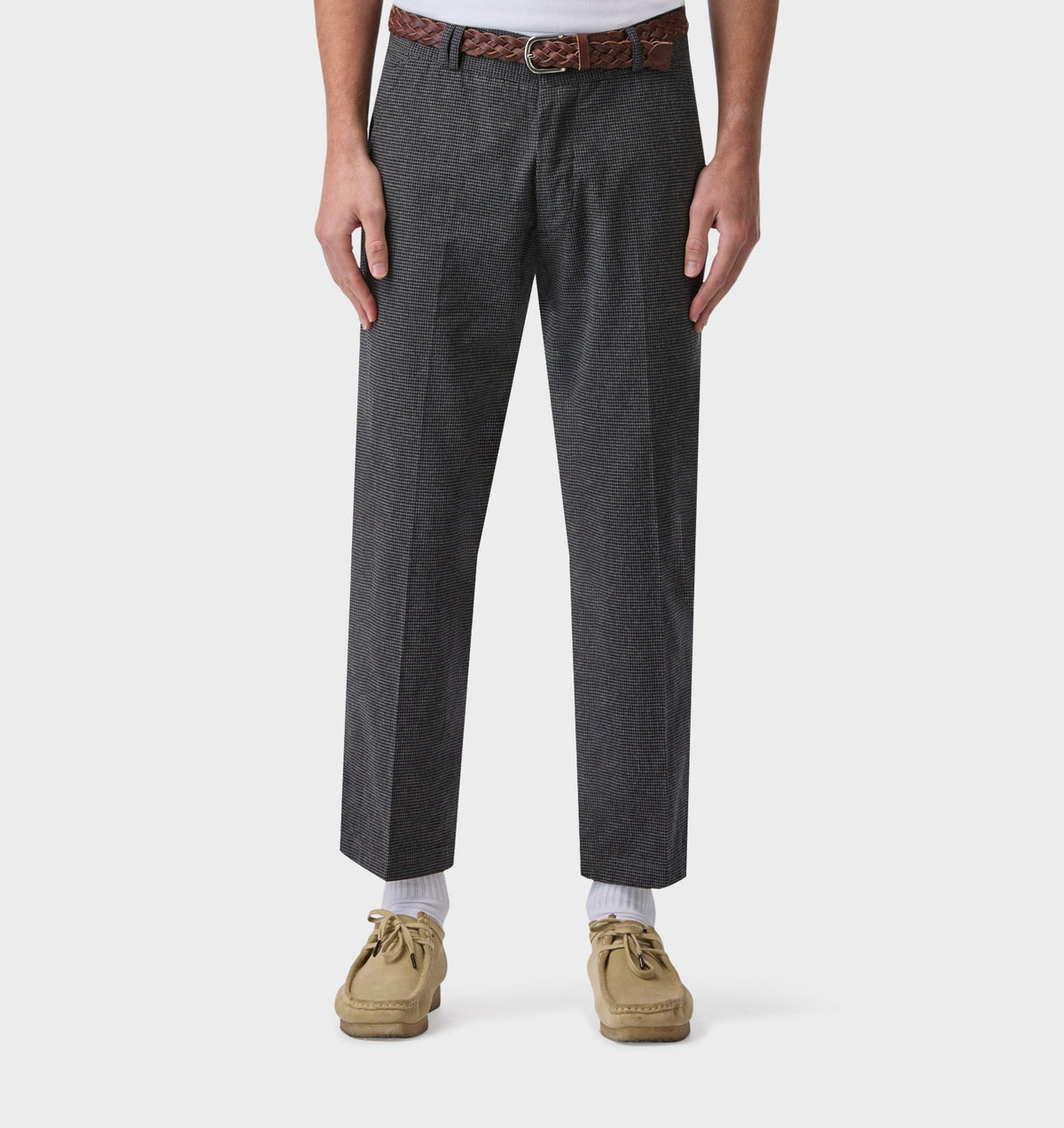 Slim Kobe Pant - Charcoal Houndstooth