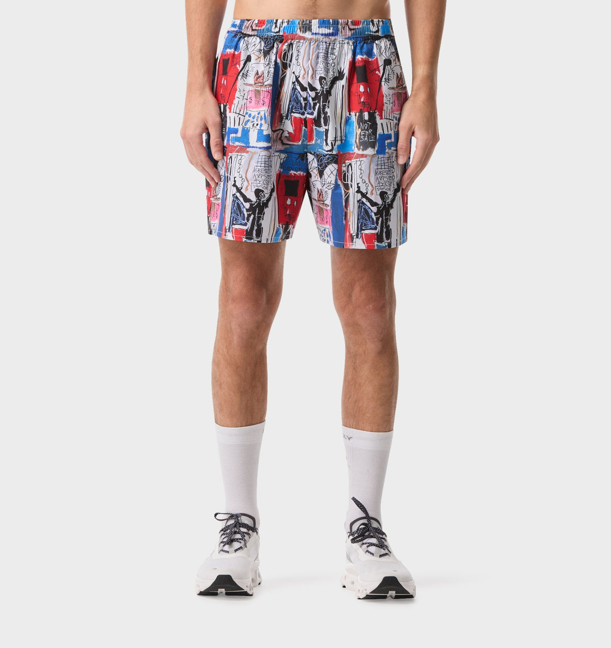 Basquiat Obnoxious Active 5 Inch Core Short - Blue / Red