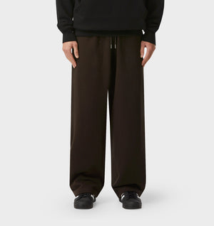 Wide Leg Track Pant - Coffee Bean