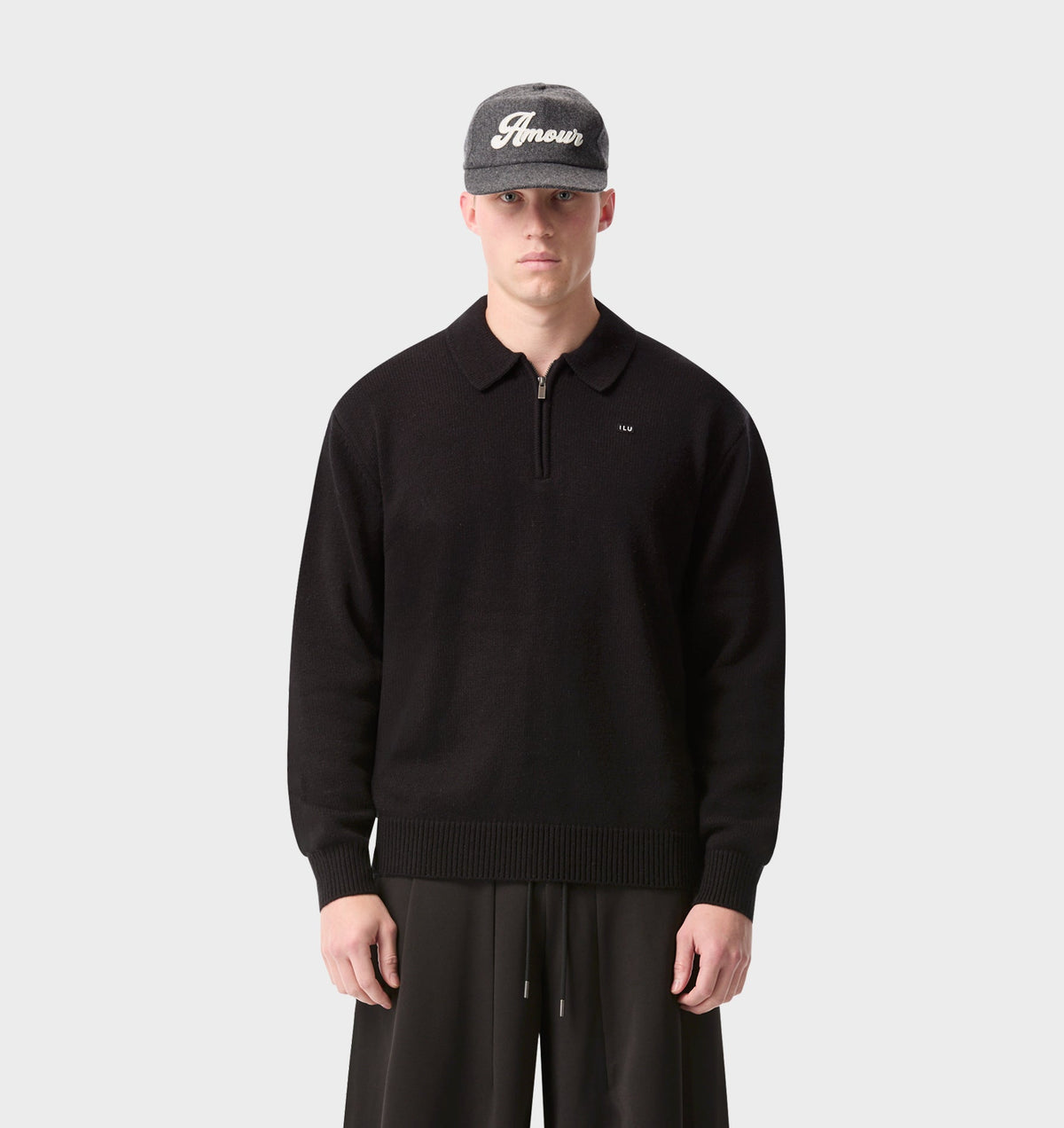Knit Mario Pullover - Black