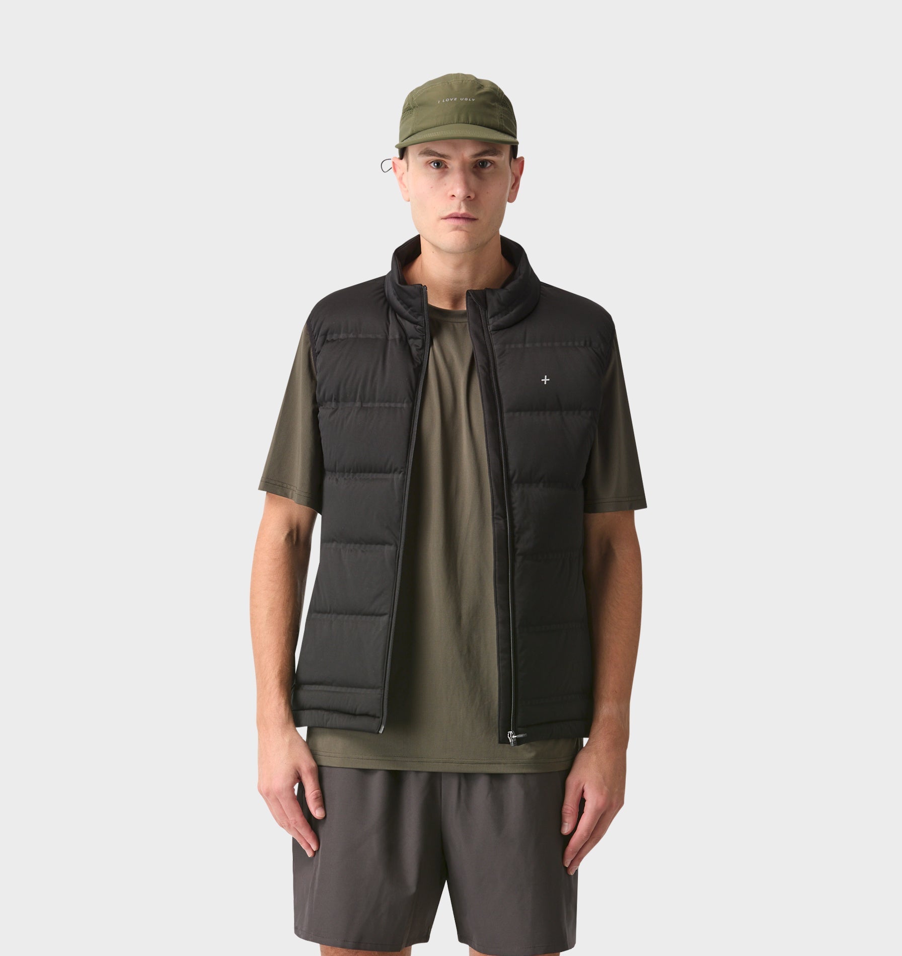 Active Quilted Vest - Black