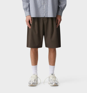 Alby Pleated Short - Mushroom