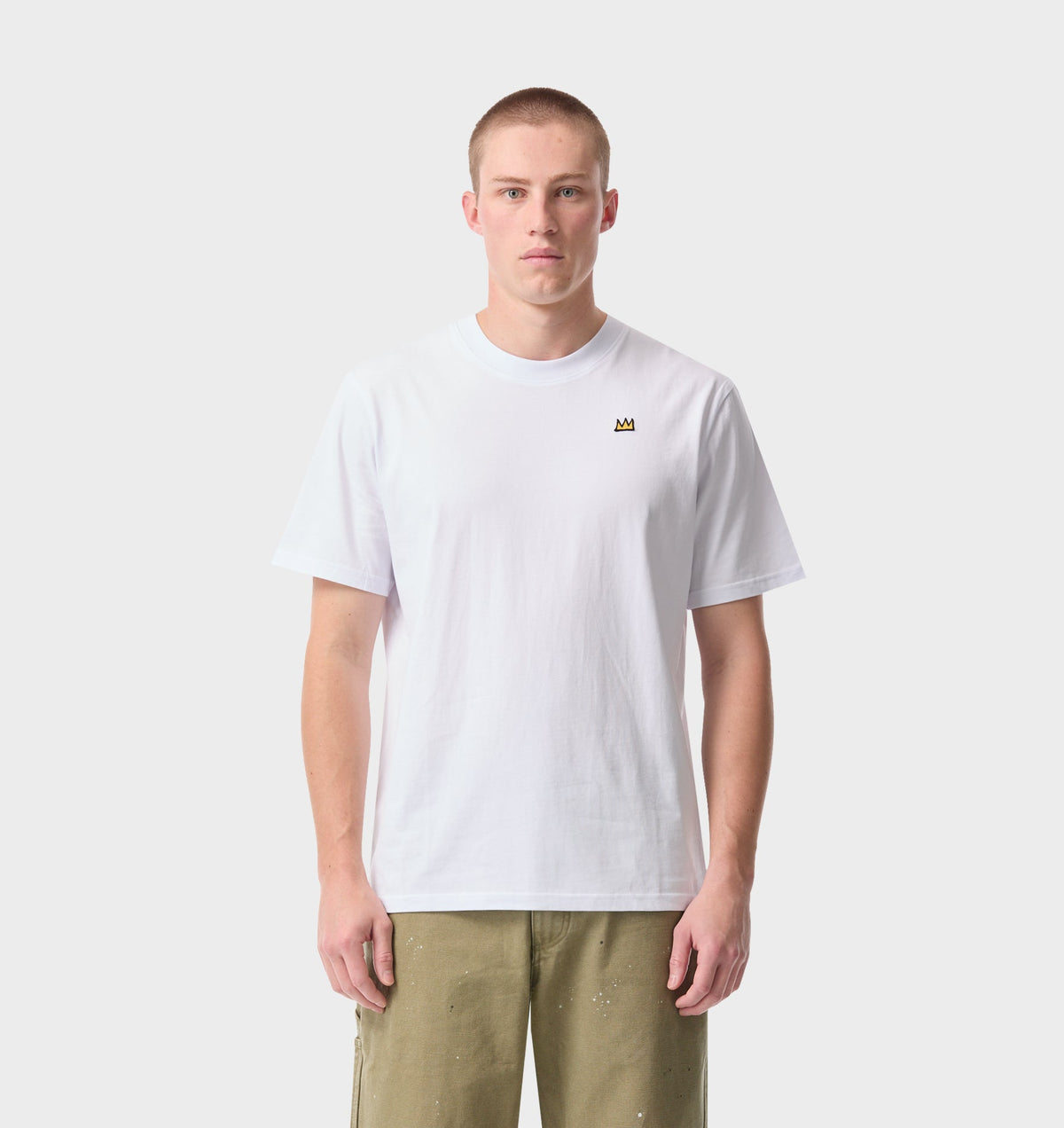Basquiat Crown Uniform Tee - White