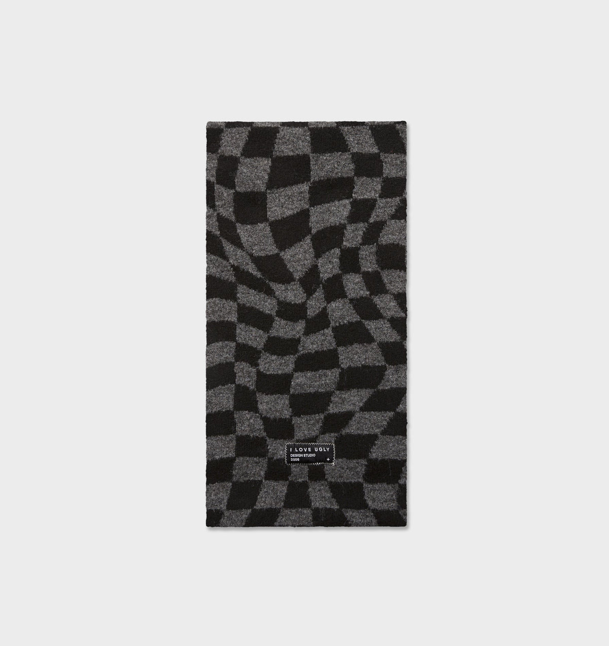 Checkerboard Logo Scarf - Charcoal/Black