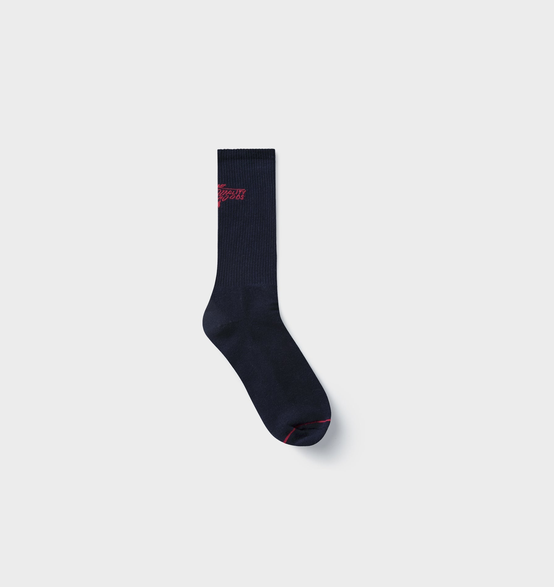 Quality Goods Basic Sock - Navy/Red