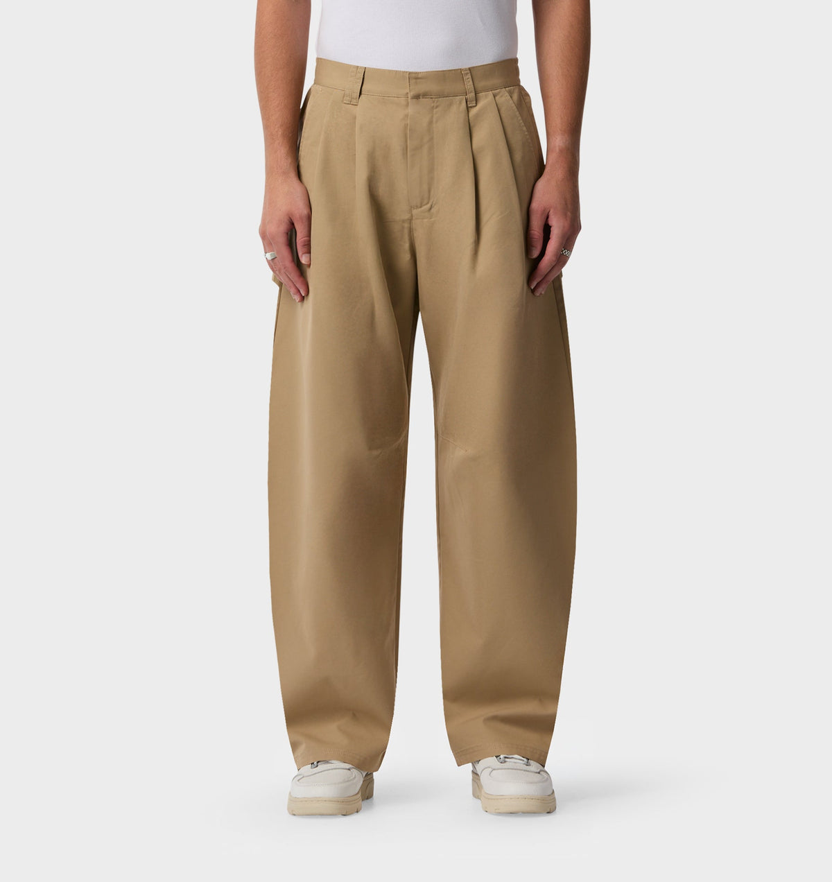 Balloon Pleat Pant - Beige