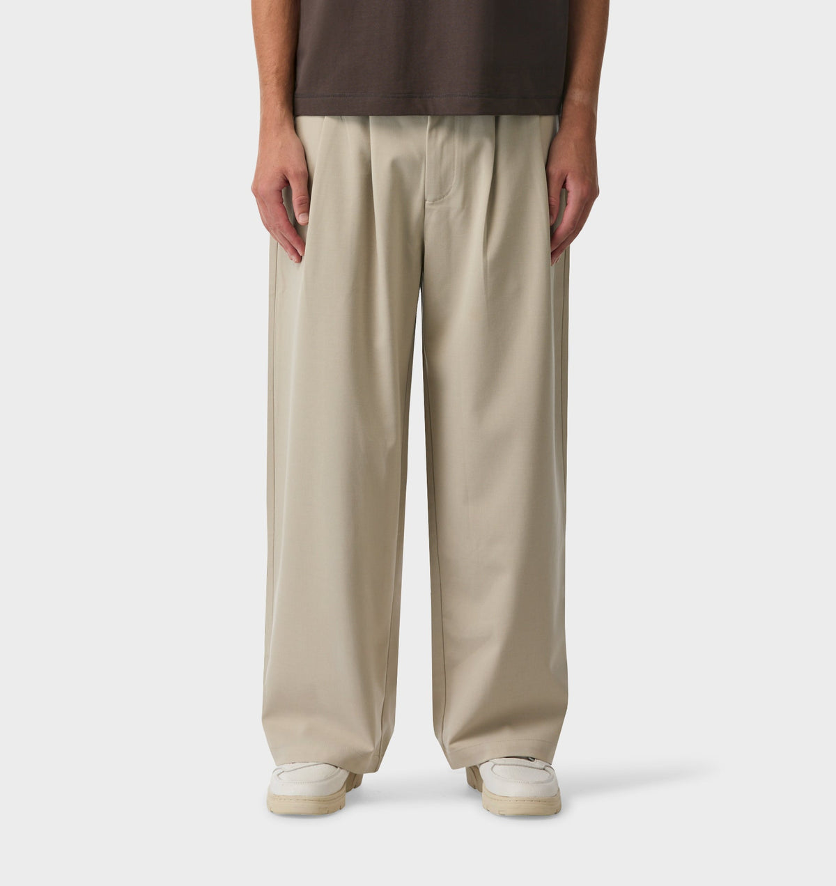 Albert Pleated Pant - Stone