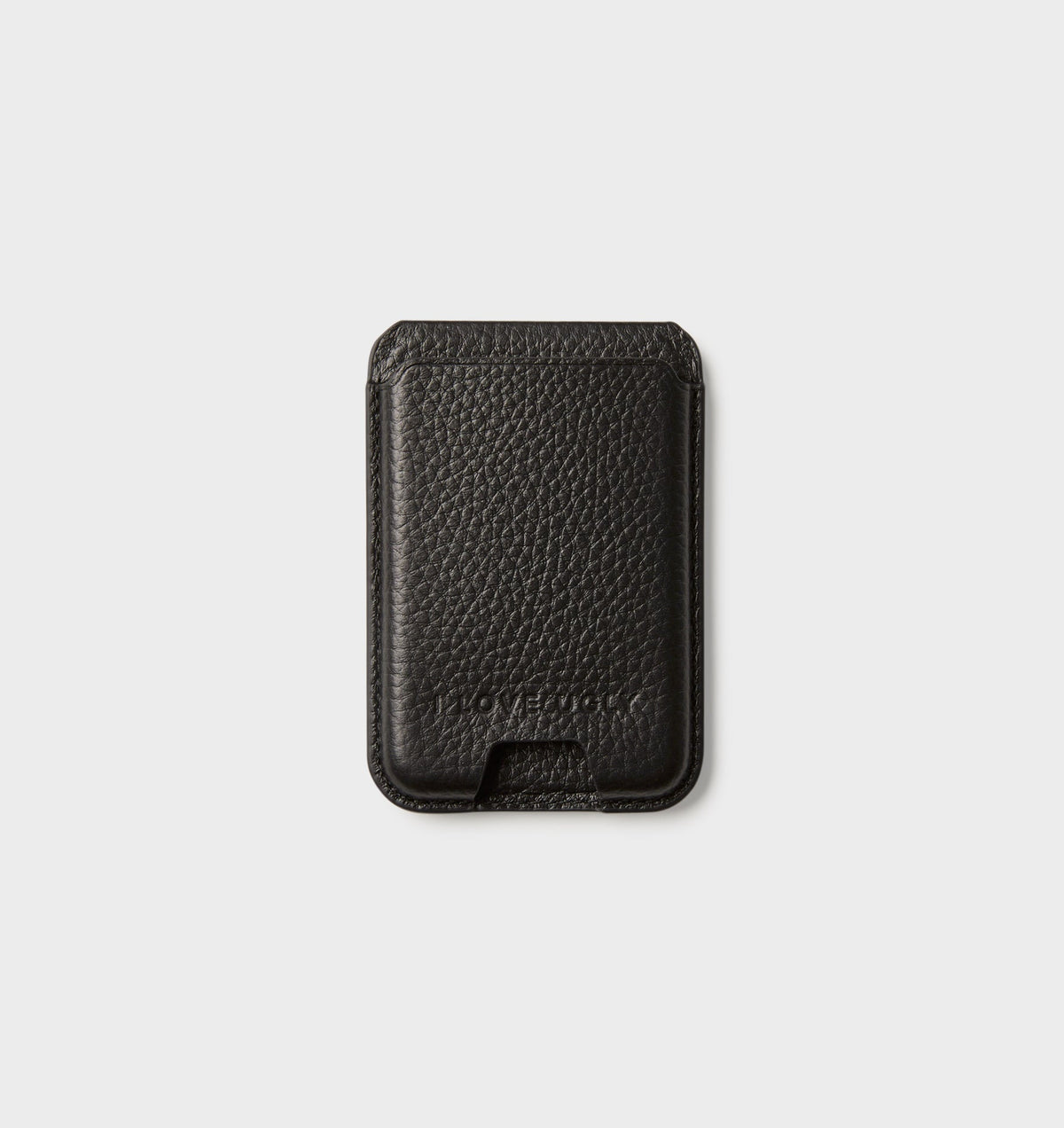 MagSafe Leather Card Holder - Black