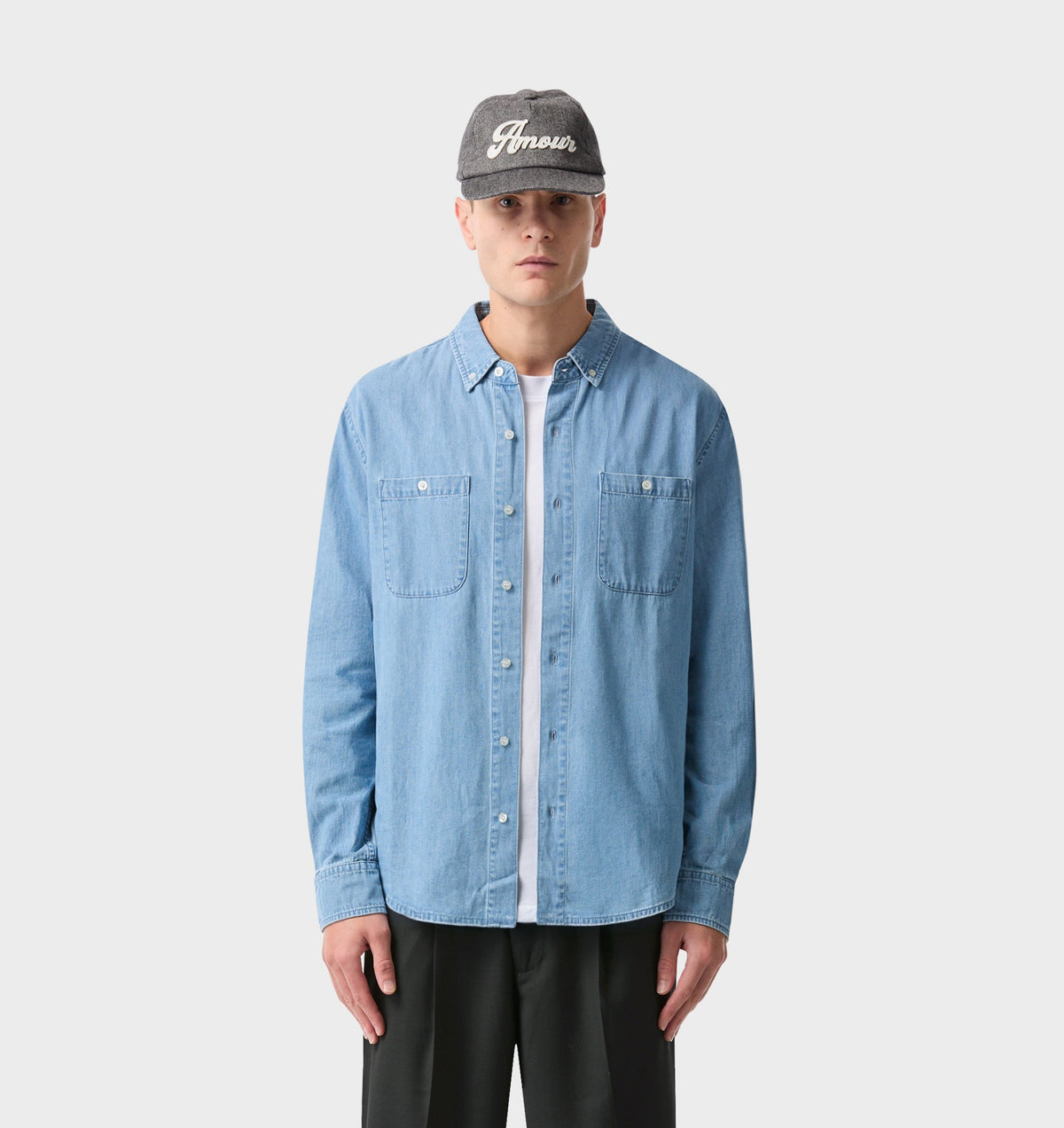 Denim LS Shirt - Vintage Blue