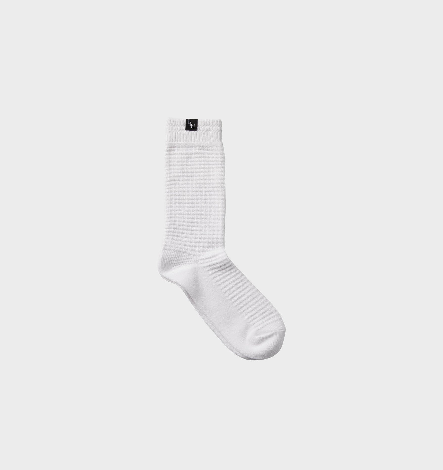 Waffle Sock - White