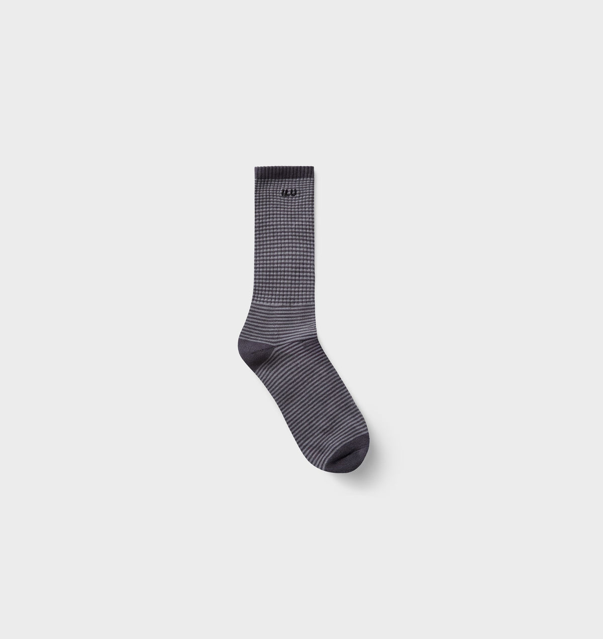 Stripe Basic Sock - Charcoal