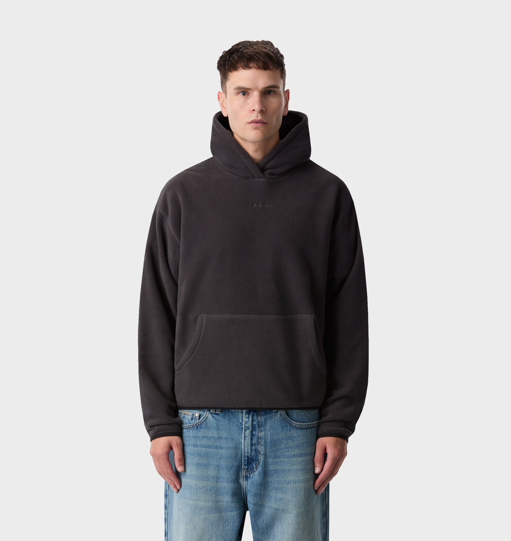 Polar Fleece Hood - Charcoal