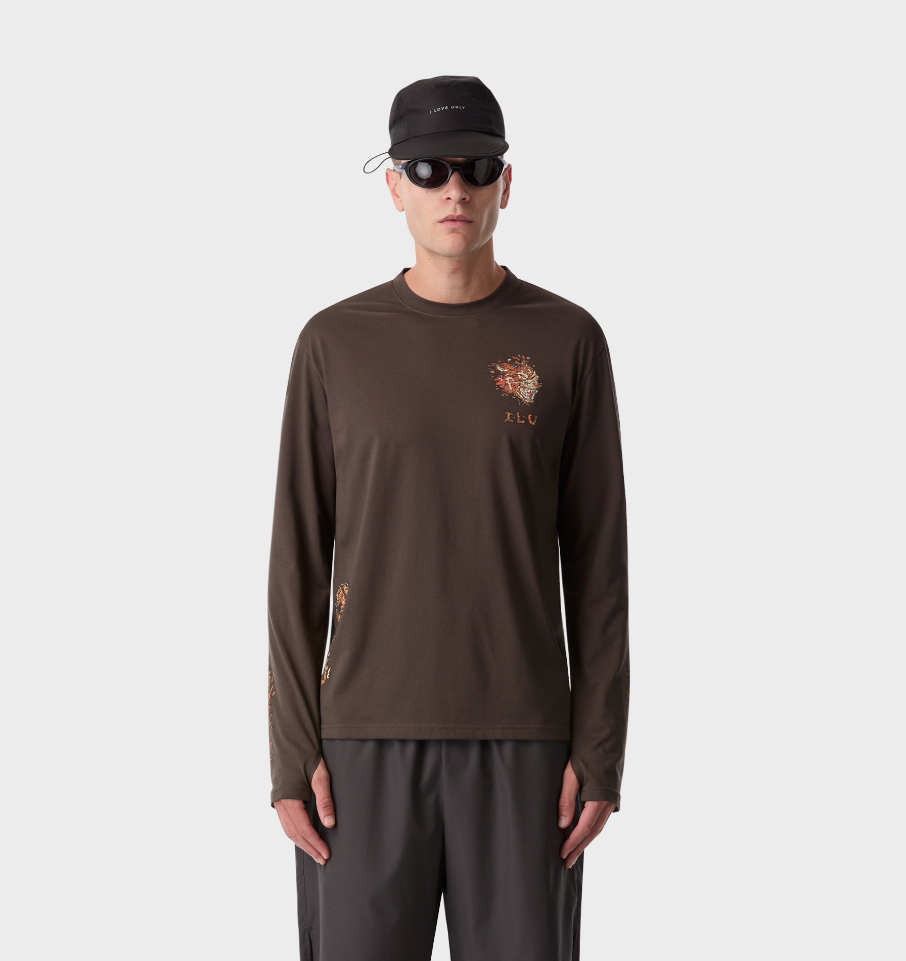 Firebird Active LS Top - Washed Espresso