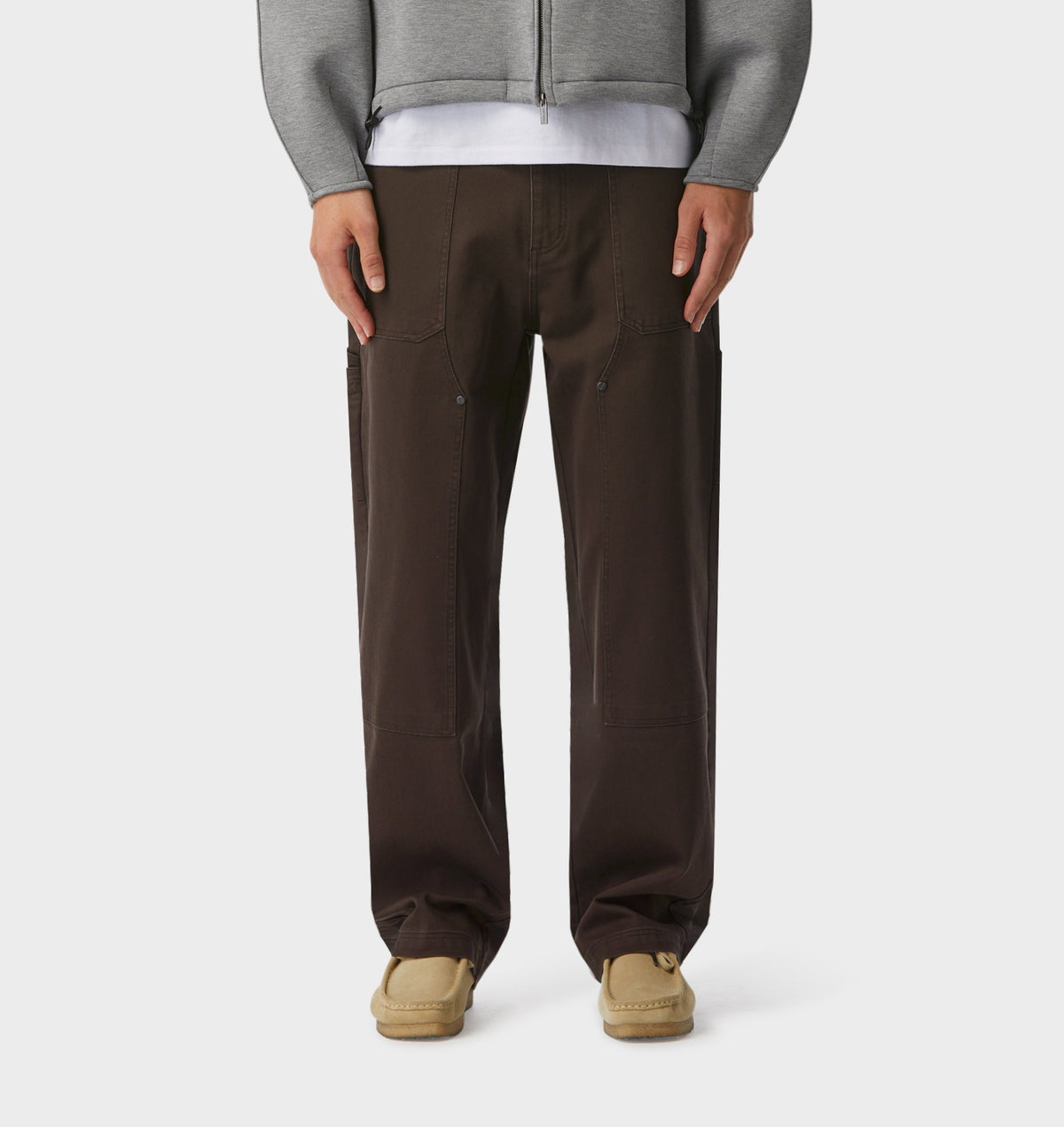 Double Knee Workers Pant - Washed Espresso