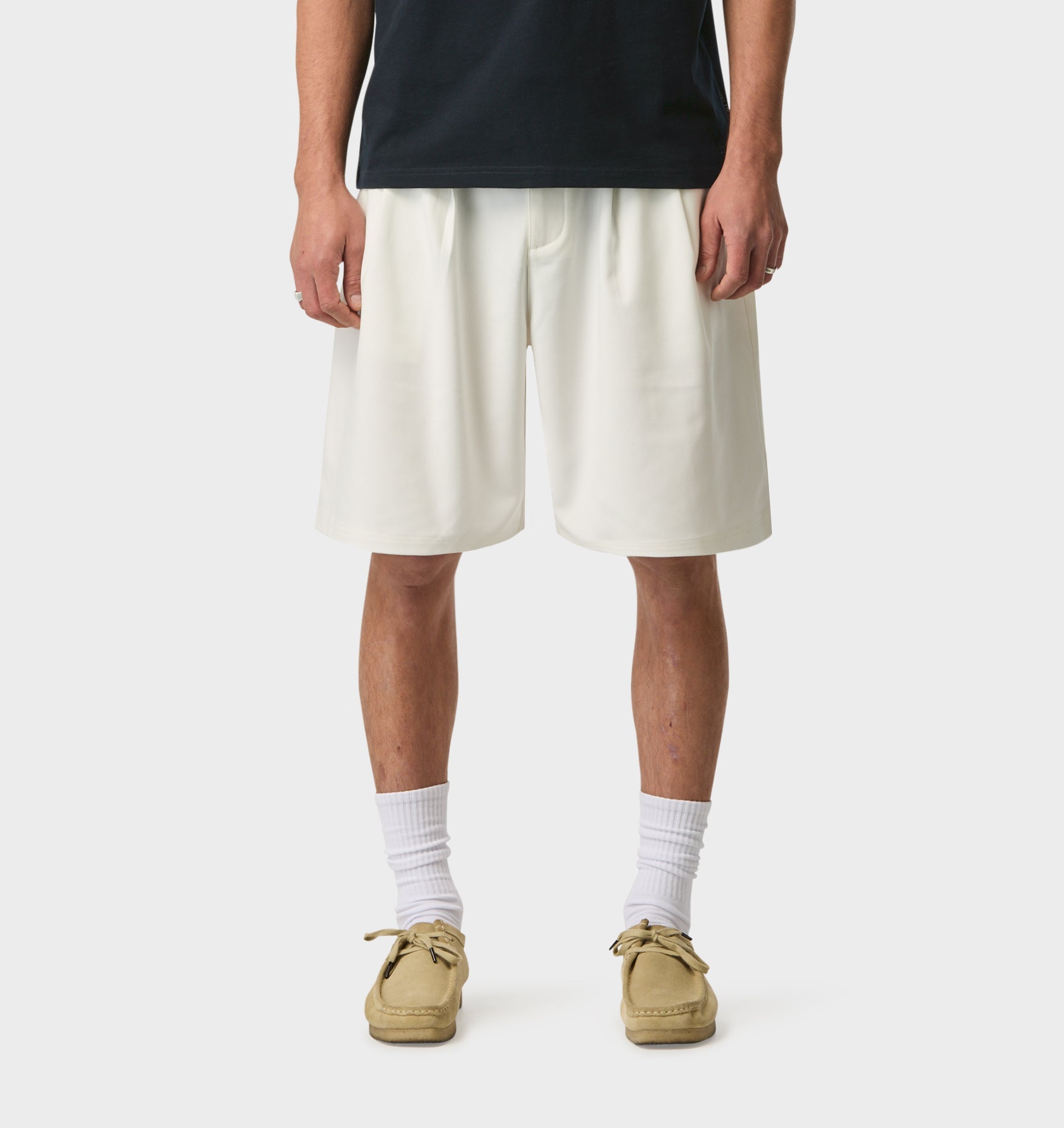 Alby Pleated Short - Off White