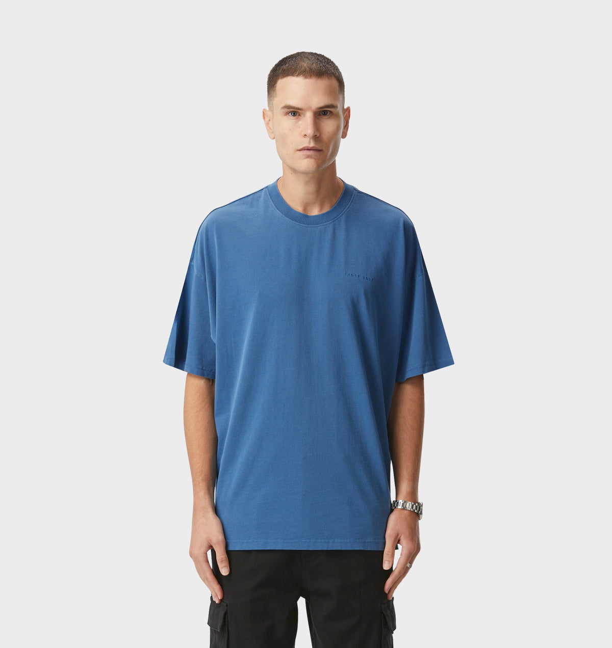 Box Tee - Washed Cobalt