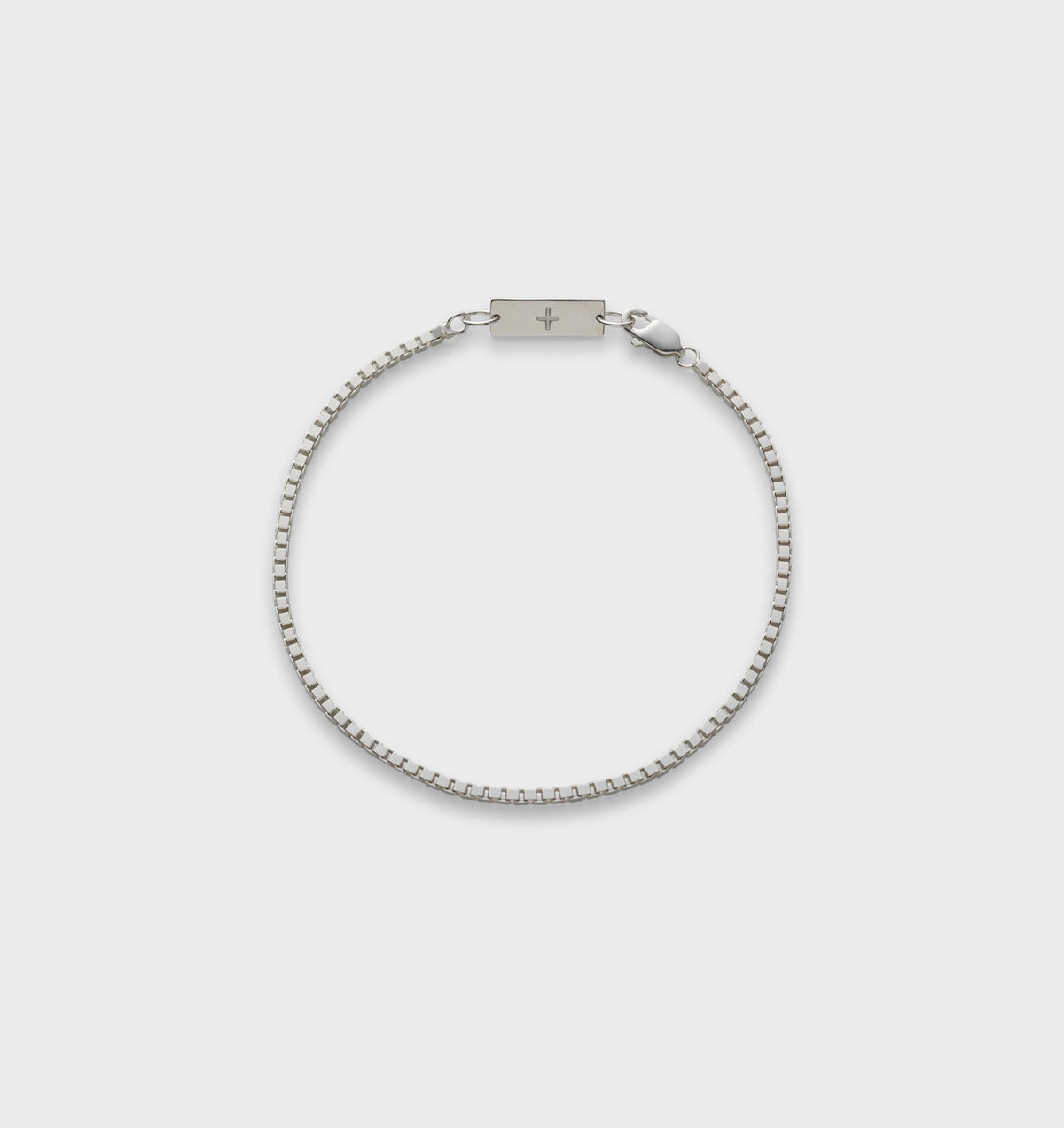 Cubed Linked Bracelet - Silver
