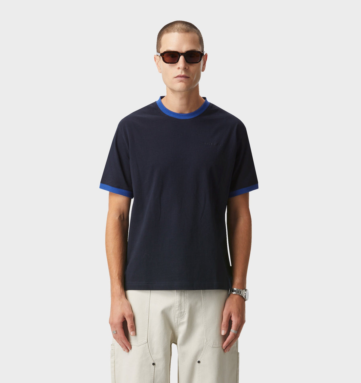 Jeremy Ringer Tee - Navy/Blue