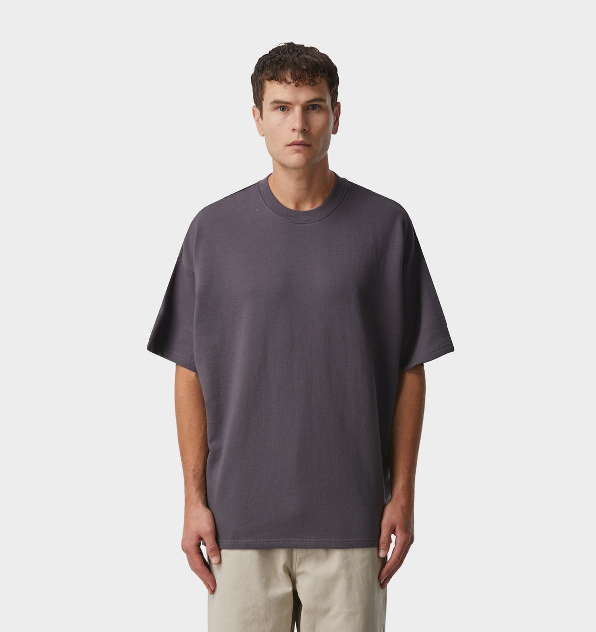 Heavy Box Tee - Slate Blue