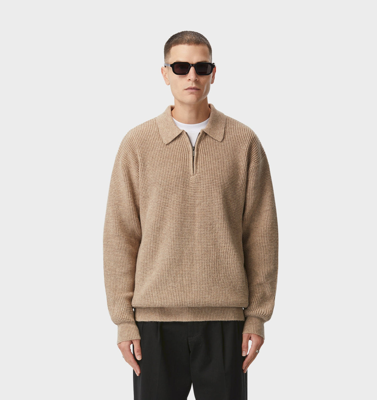 Mario Knit Sweater - Taupe