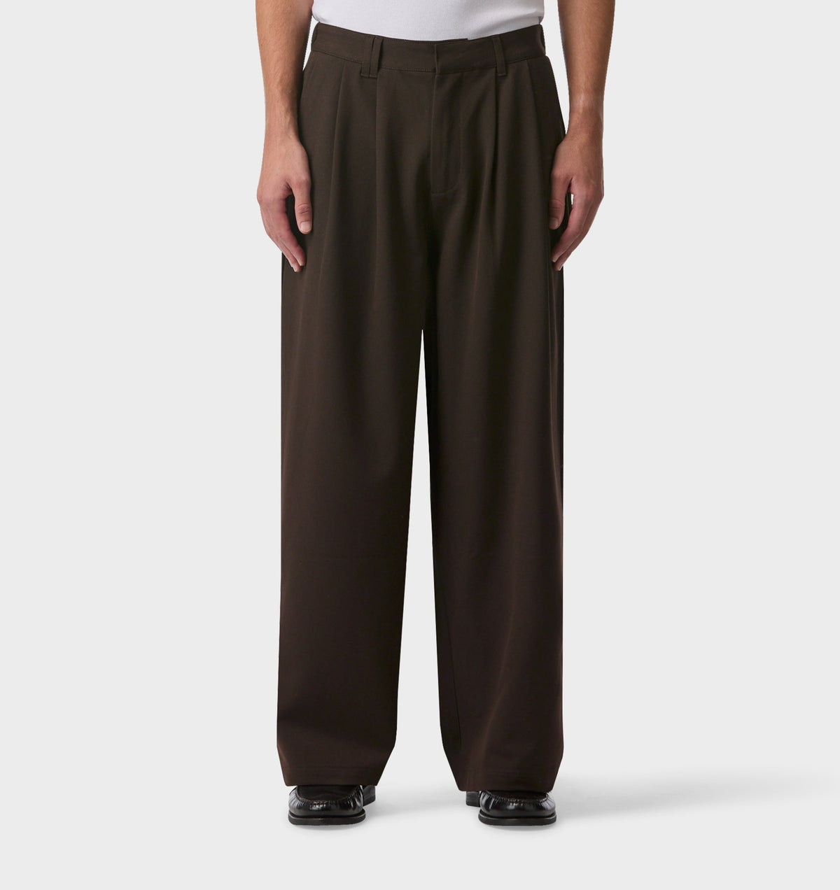 Albert Pleated Pant - Espresso