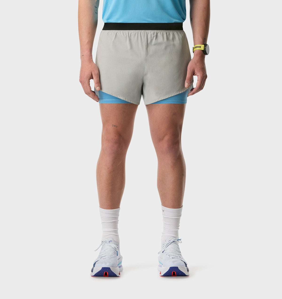 GR X ILU 3" Split Short - Grey