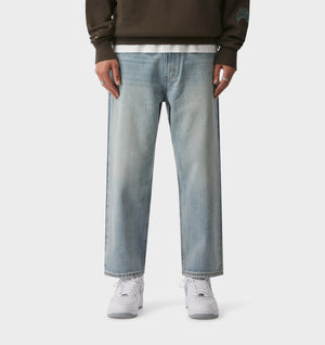 Samson Cropped Denim - Light Vintage Blue