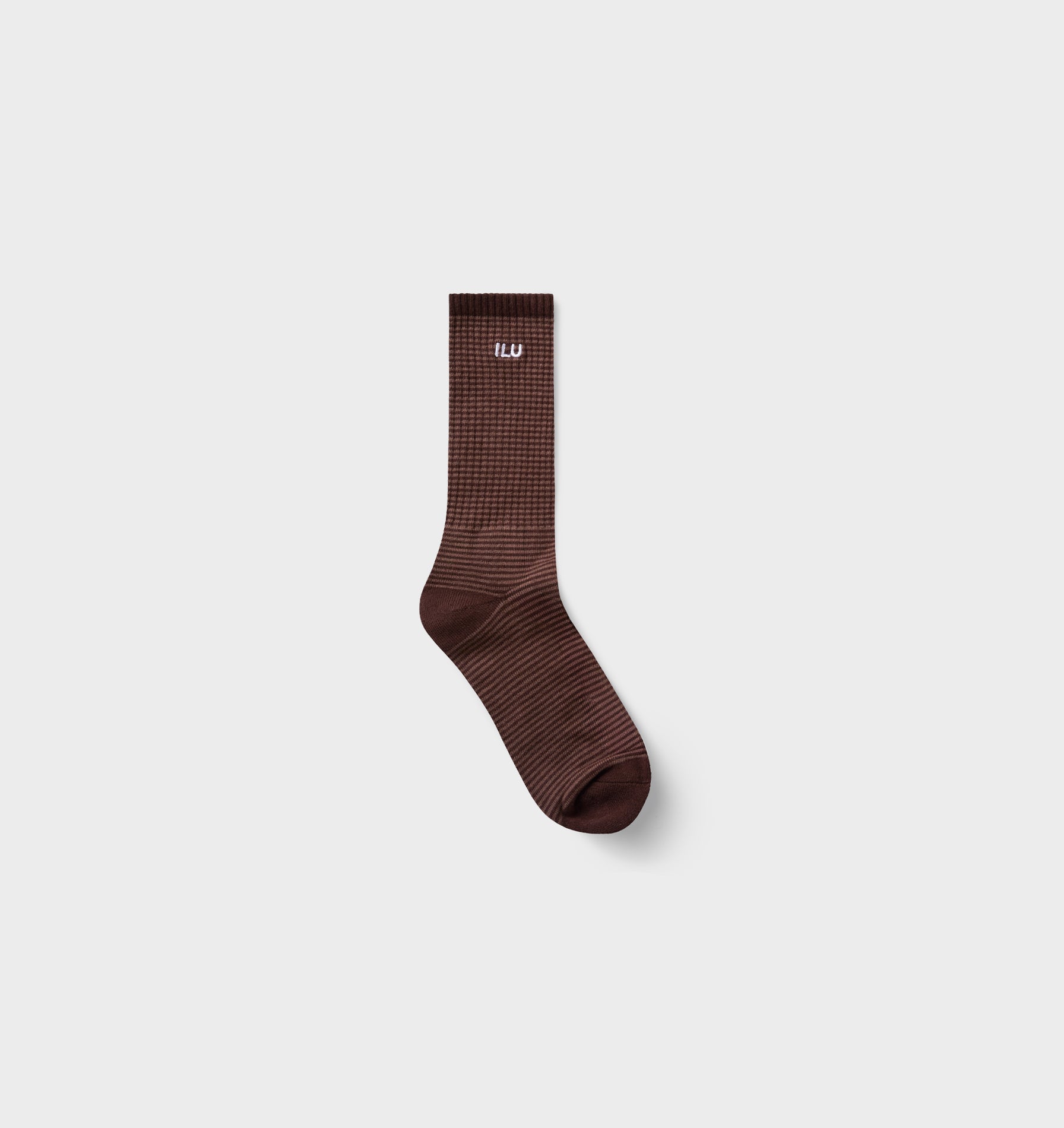 Stripe Basic Sock - Brown