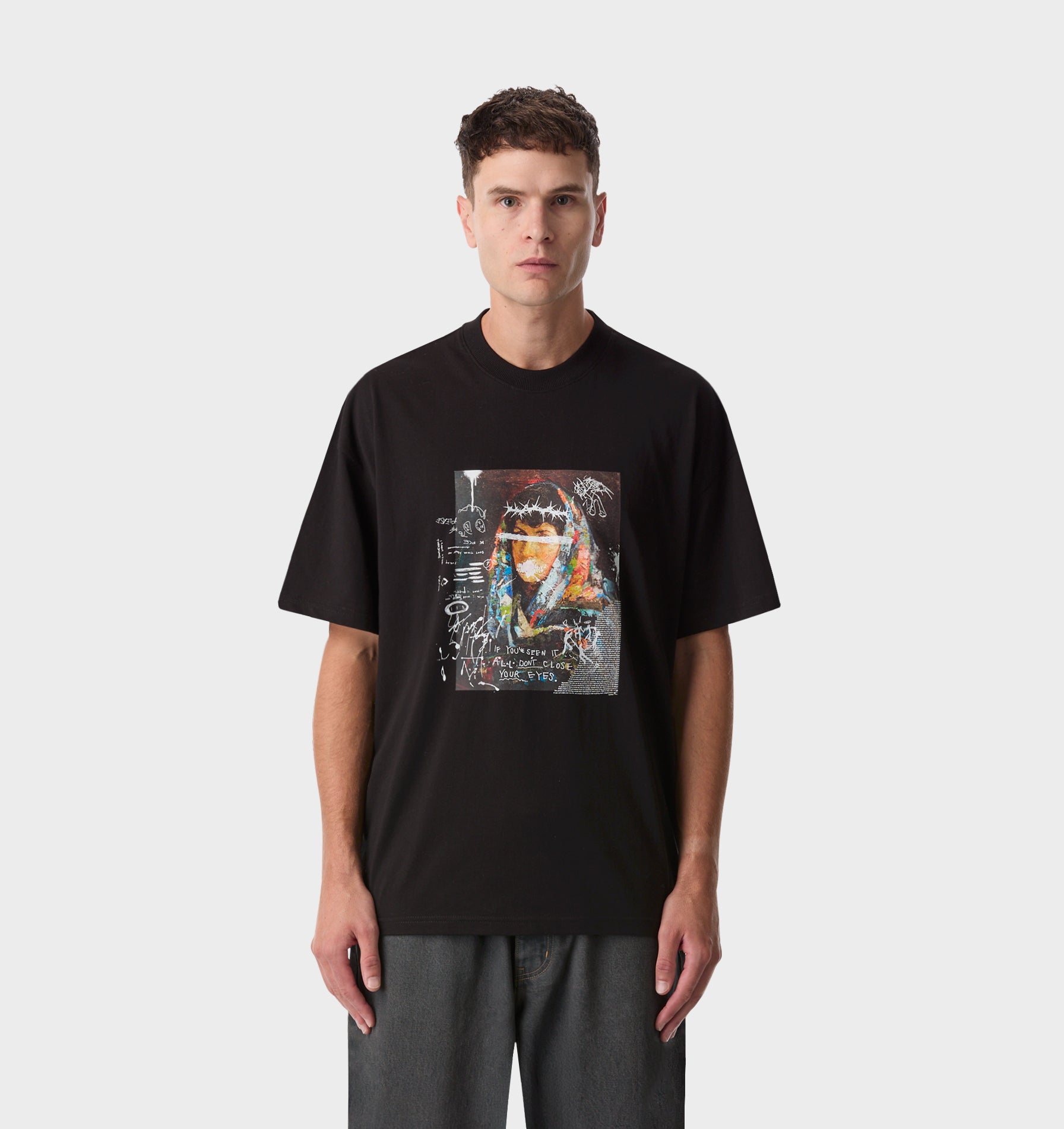 Close Your Eyes Box Tee 2.0 - Black