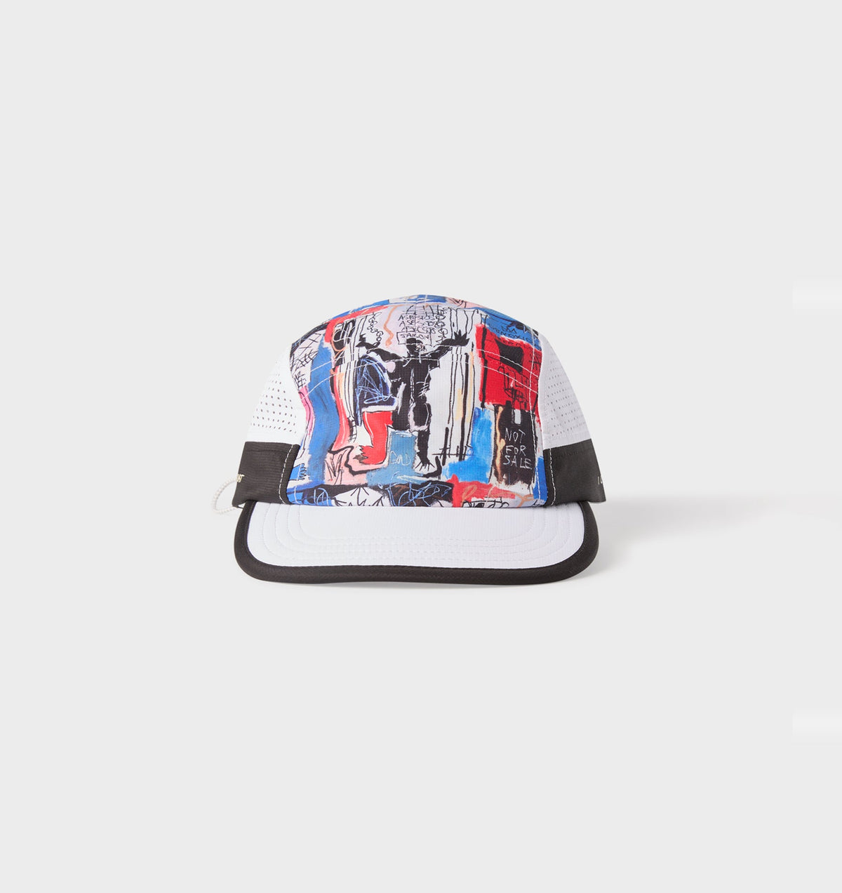 Basquiat Obnoxious Active 5 Panel Cap - Blue / Red