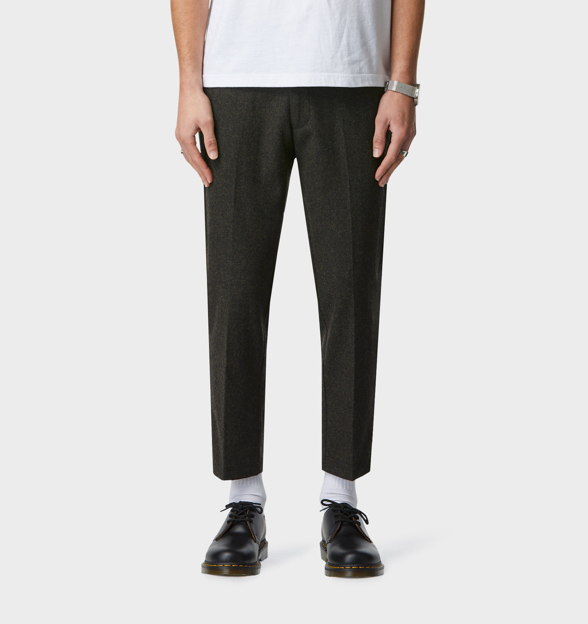 Slim Kobe Pant - Regular - Dark Olive Wool