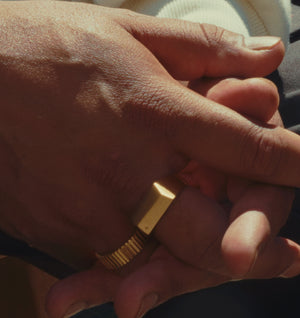 Angled Signet Ring - 18K Gold Hamilton