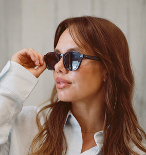 Porto Sunglasses - Blue Transparent