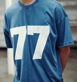 77 Lewi Tee - Washed Cobalt