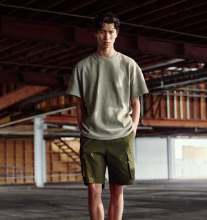 Herringbone Lewi Tee - Taupe