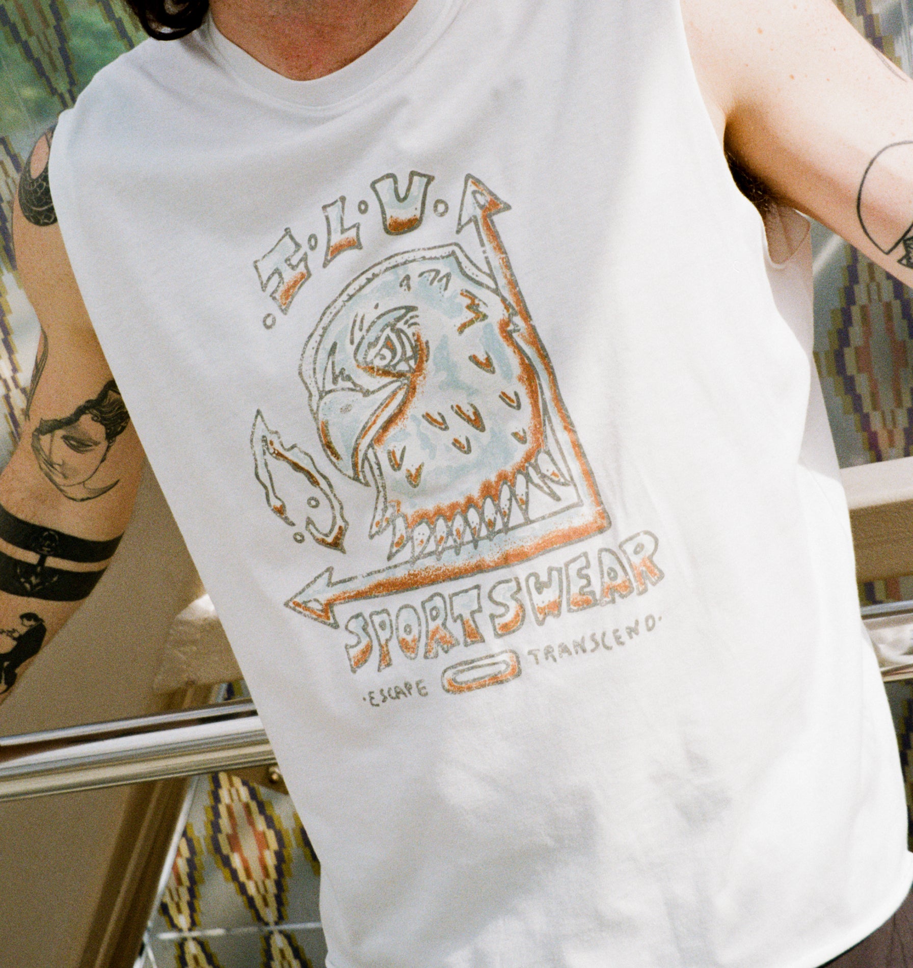 Rebelyuth Active Crop Tank - Vintage White
