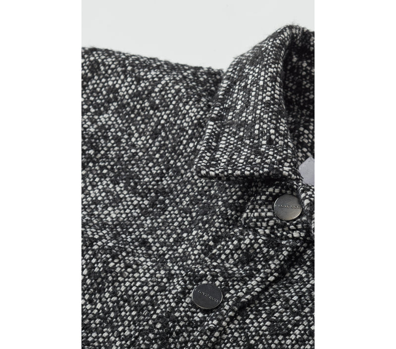 Tweed Overshirt - Black