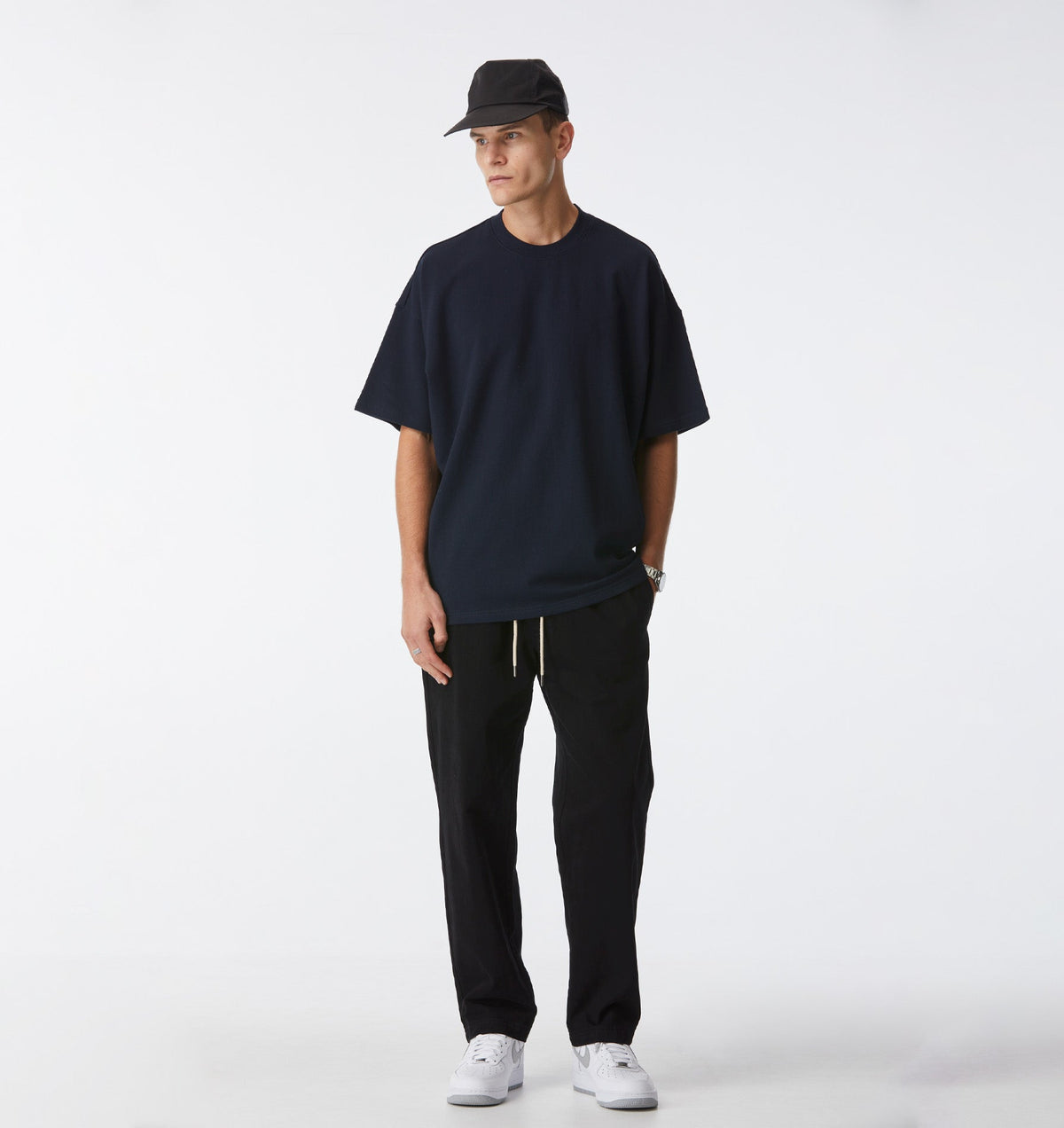 Heavy Box Tee - Midnight Navy