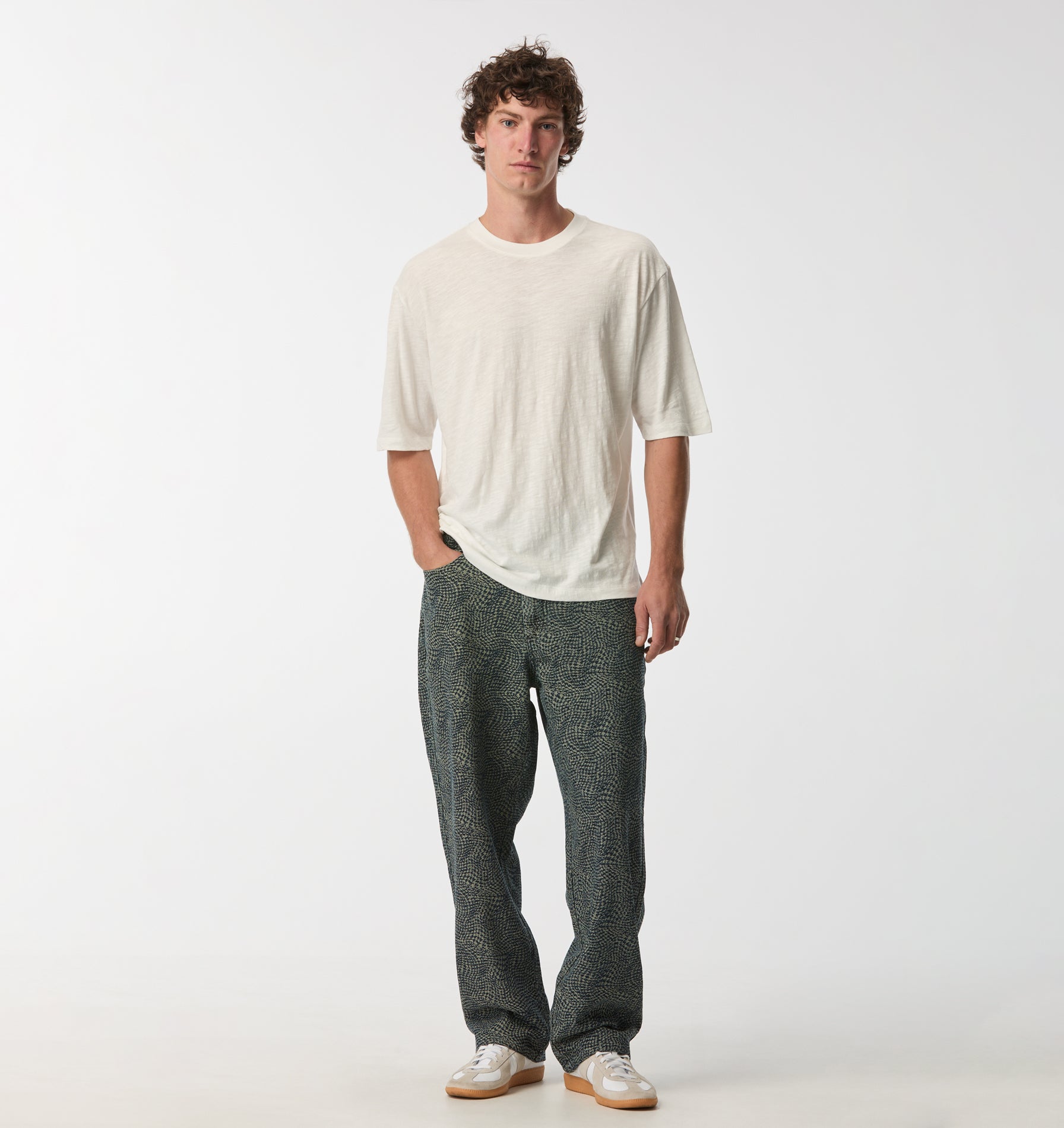 Slub Isaac Tee - White