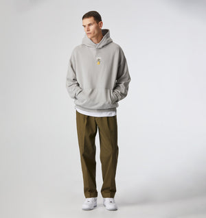 Floral Box Hood - Light Grey